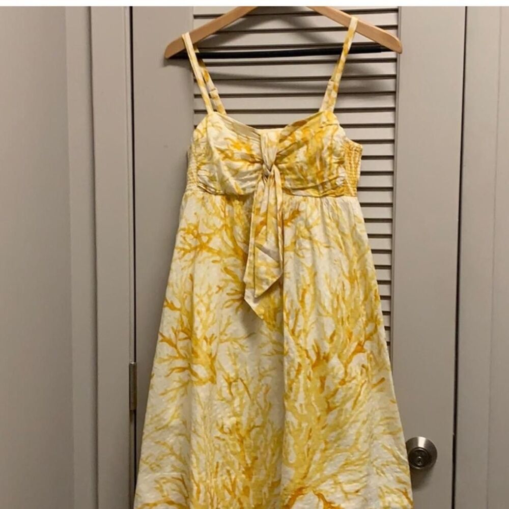 Anthropologie Women's Yellow Dress